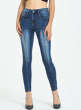 WOMEN'S SLIM-FIT JEANS FEET PANTS