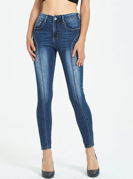 WOMEN'S SLIM-FIT JEANS FEET PANTS