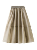 CICADA GAUZE STITCHING BIG SWING SKIRT