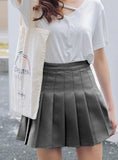WOMEN'S FASHION SLIM WAIST CASUAL TENNIS SKIRTS