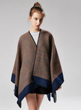 COLORFUL FLUORESCENT SHAWL FIELD CAMPING CLOAK