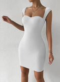 SEXY SLEEVELESS KNIT SLING DRESS