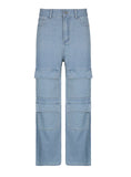 POCKET STITCHING SLIM JEANS