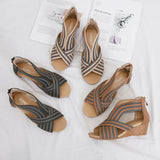 LADIES FISHMOUTH BOHEMIAN ROMAN SANDALS