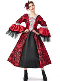 WOMEN VAMPIRE COSTUME RETRO PALACE DRESS