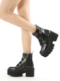WOMEN'S ROUND HEAD SPONGE CAKE THICK HEEL