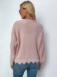 LONG-SLEEVED KNITTED SWEATER COAT