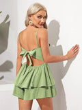 OPEN-BACK BOW SEXY SLING DRESS