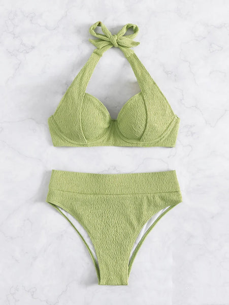 HALTER HIGH WAIST BIKINI