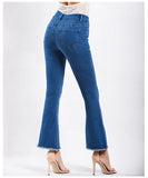 WOMEN WIDE-LEG WEBBING JEANS