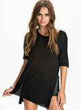 SPLIT TOPS NEW CASUAL LOOSE TEES STEPPE