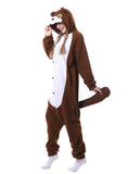 BROWN SQUIRREL ONESIE PAJAMA ANIMAL WOMEN MEN