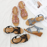 THICK-SOLED WEDGE RETRO CASUAL FASHION SANDALS