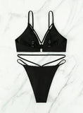 SEXY SLING HOLLOW BEACH SPLIT SWIMSUIT