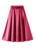 HIGH WAIST BIG SWING UMBRELLA SKIRT