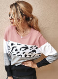 COLOR MATCHING SWEATER TOP