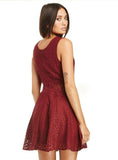 COLD SHOULDER SOLID SLIM LADIES MINI DRESS