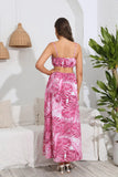 BOHEMIAN PRINT STRAPS DRESS