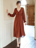 V DEEP ICE SILK TEMPTATION HOME NIGHTGOWN