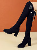 OVER-THE-KNEE BOOTS STRETCH CLOTH BOOTS