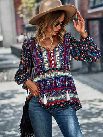 BOHEMIAN LEISURE VACATION TOP SHIRT
