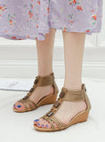 THICK PLATFORM WEDGE SANDALS