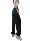WIND-LOOSE HIGH WAIST LETTERS PRINTS PANT