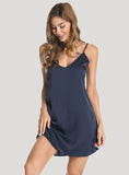 IMITATION SILK PAJAMAS ICE SILK SLING NIGHTDRESS