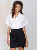 Asymmetric Fashion Bag Hip Skirt Waist Wrinkle