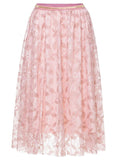  A-Line Lace Skirt Slim Elastic Waist