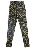 SLIM CAMOUFLAGE PANTS SIDE SPLICED FEET PANTS