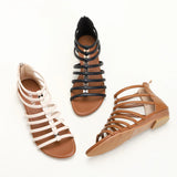 FLAT-BOTTOMED THICK-SOLED WEDGE SANDALS