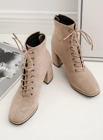 WOMEN MARTIN TIED LACE UP BOOTIES