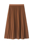 HIGH WAIST THIN BODY PLEATED SKIRT