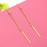 Cheap Gold One Pendant Earrings