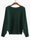 Tops Female Brief Batwing Casual Pullovers Jumper