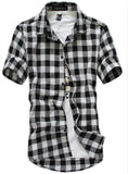 Chemise Homme Mens Dress Shirts Short Sleeve Shirt Men