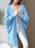 Batwing Sleeve Long Cardigan Sweaters Women 
