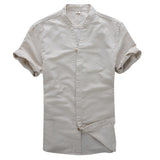 V Neck Dress Shirts for Men Linen Vintage Casual 