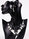 Fathion Butterfly Shape Earrings And Necklace Set