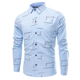  Long Sleeve Designer Shirts for Men Stylish Slim Printing Button Up