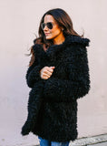 Fluffy Long Faux Fur Coat Women Thicken Winter Fake Fur