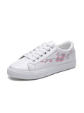 Fashion Embroidery Ribbon Floral Skate Shoes