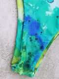 Tie Dye String Bikini Top and Bottoms