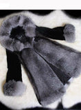 Women Long Seeve Faux Fur And Hooded Coat