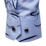 Designer Shirts for Men Stylish Chest Pocket Printing Button Up 