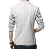 Casual Cool Solid Color Slim Blazers Suits for Men Spring Korean Style Fashion 