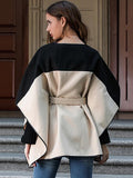 Fabulous Belted Woolen Batwing Outwear