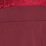Ladies Plus Size Cocktail Dress Short Sleeve Lace Midi Dress