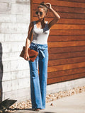 Gorgeous Blue Bell-bottoms Jean Pants Bottoms